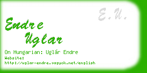 endre uglar business card